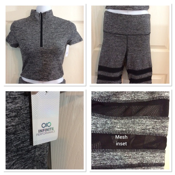 🆕 Mesh Insert Solid Biker Short Set - Picture 3 of 6